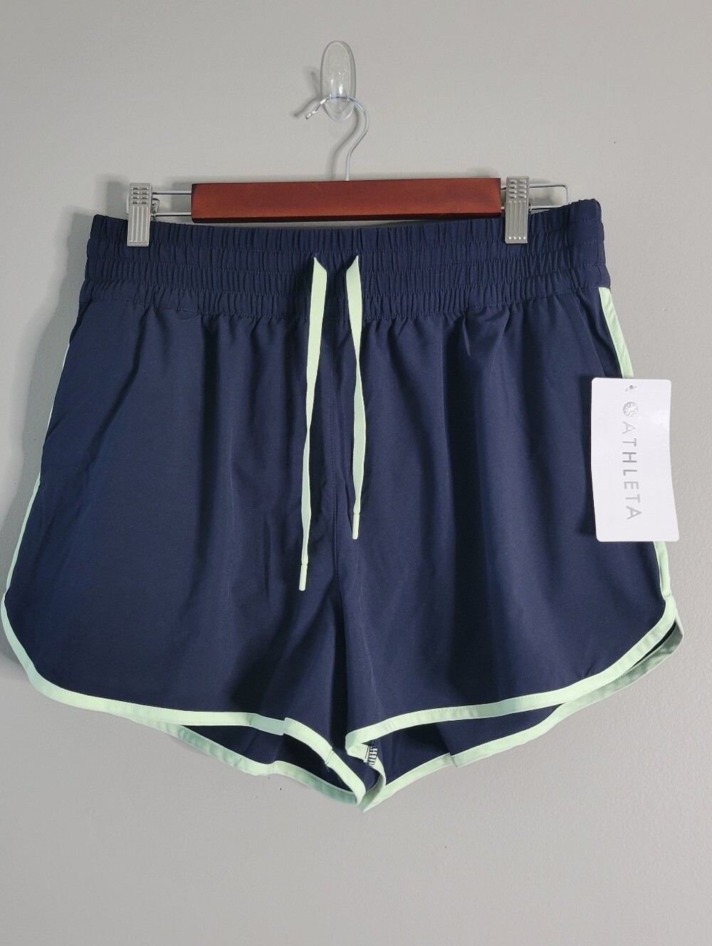 Athleta High Rise Weekender Stripe Shorts